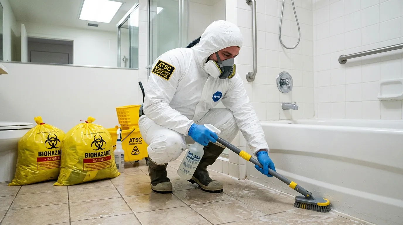 Decontamination equipment deployed for Blood Cleanup in Riverbank